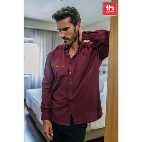 THC TOKYO. Chemise oxford à manches longues pour hommes