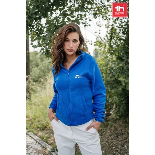 THC HELSINKI WOMEN. Veste polaire ceinturée en polyester pour femme