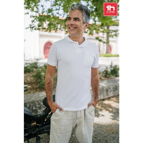 THC DHAKA WH. Polo pour homme