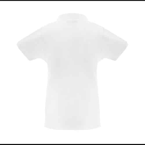THC MONACO WOMEN WH. Polo à manches courtes pour femmes en coton cardé