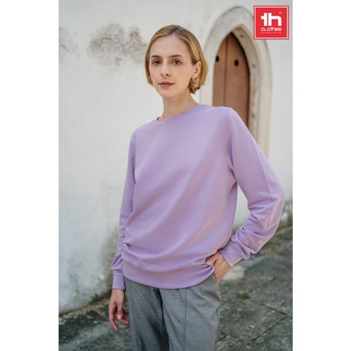 THC COLOMBO. Sweatshirt (unisexe) en éponge italienne sans patte de boutonnage