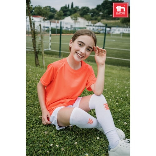 THC RUN KIDS WH. Chaussette de sport mi-mollet pour enfants