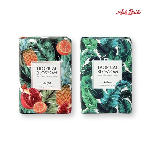 TROPICAL BLOSSOM. Savons enrichis à l&rsquo;huile d&rsquo;olive (160g)