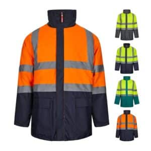 VL JUNO. Parka 4 en 1 bicolore (180g/m²), en polyester (100%), avec finition PU