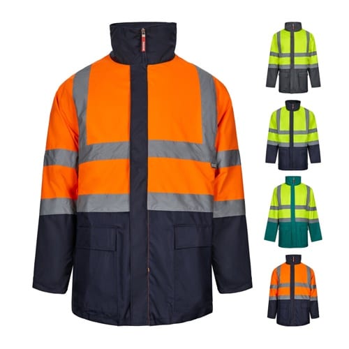 VL JUNO. Parka 4 en 1 bicolore (180g/m²), en polyester (100%), avec finition PU