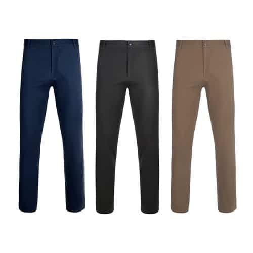VL VISHNU. Pantalon chino stretch unisexe (260g/m²), en coton (98%) et élasthanne (2%)