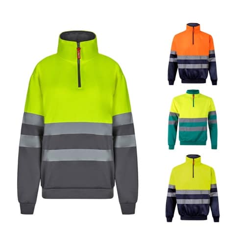 VL THOR LARGE. Sweatshirt bicolore (300g/m²) en polyester éponge (100%)
