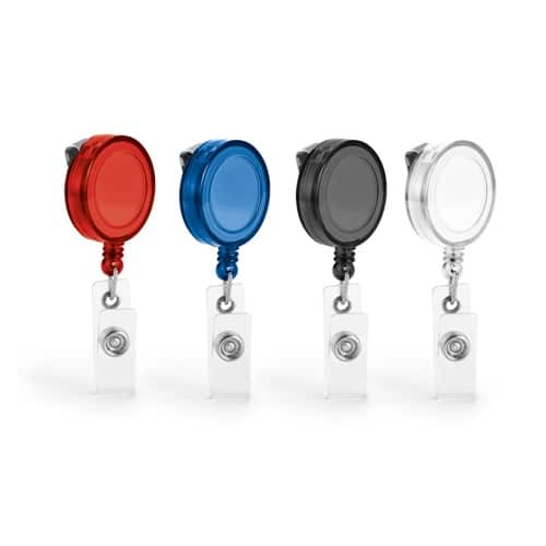 YEATS. Porte-badge extensible avec clip métallique