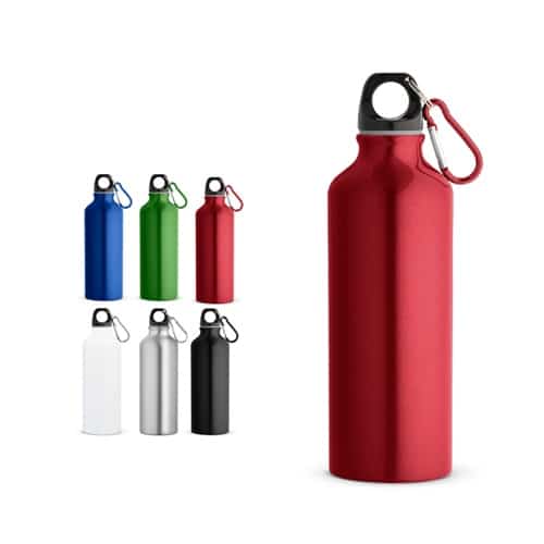 RE-LANDSCAPE M. Gourde en aluminium recyclé (100% rAL) avec mousqueton 530 ml