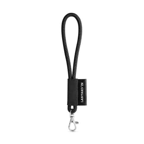 Lanière NAUTIC courte (Ø 7 mm) avec mousqueton à porte de 9 mm