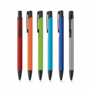 POPPINS. Stylo en aluminium avec finition en caoutchouc
