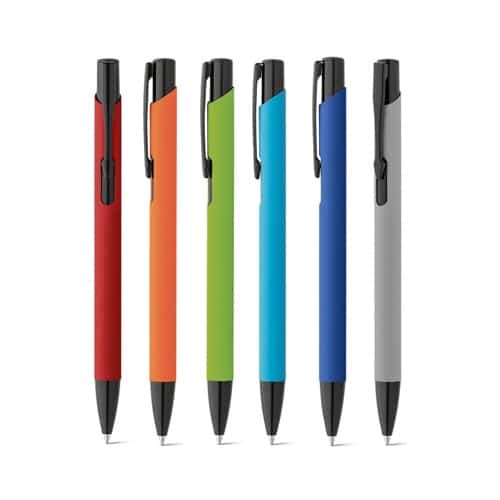 POPPINS. Stylo en aluminium avec finition en caoutchouc