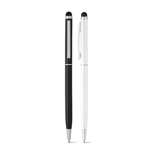 ZOE BK. Stylo à bille en aluminium avec pointe tactile