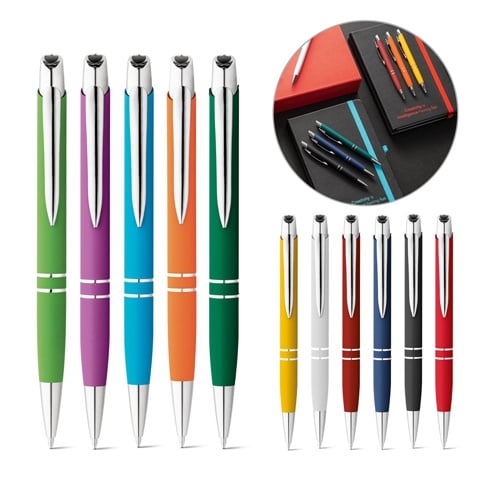 MARIETA SOFT. Stylo en aluminium avec clip haut de gamme
