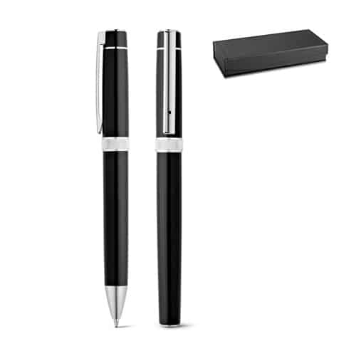 DOURO. Set de roller et stylo en métal avec clip