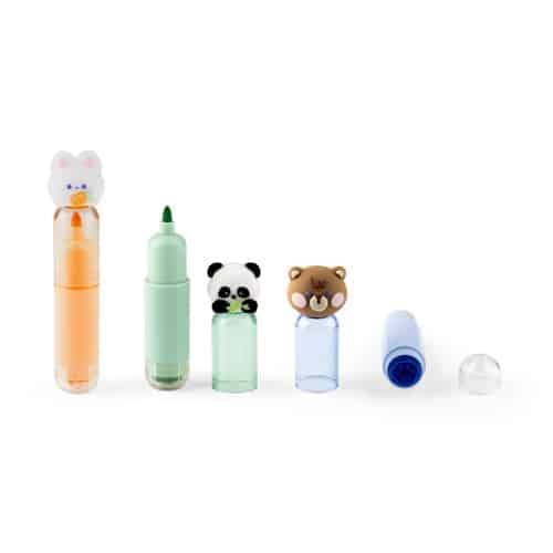 TROPICAL. Set de 3 stylos pour enfants en ABS
