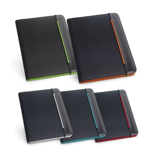 FITZGERALD. Porte-documents A4 en PU et 800D avec bloc de pages lignées