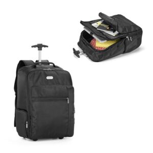 AVENIR. Sac à dos trolley pour ordinateur portable 17'' en polyester 1680D et 300D