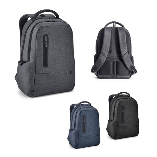 RE-BOSTON. Sac à dos pour ordinateur portable en nylon recyclé 2Tone résistant à l&rsquo;eau avec compartiment 210D