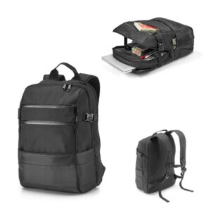 ZIPPERS BPACK. Sac à dos pour ordinateur portable 15.6'' en polyester 300D et jacquard 840D