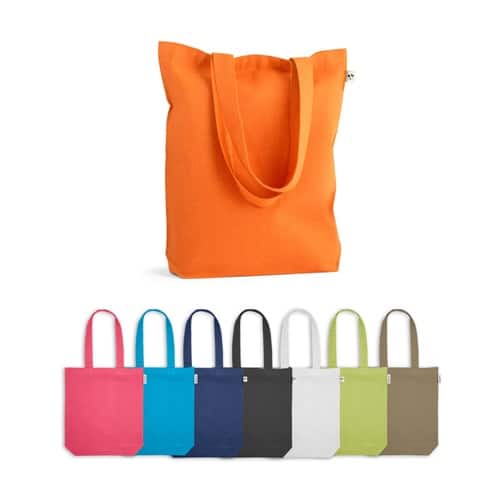 MERIDA. Sac (220 g/m²) en coton (50%), coton recyclé (30%) et polyester (20% rPET)