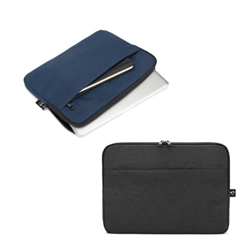 Newcastle. Sacoche pour ordinateur portable 14&Prime; en polyester recyclé haute densité 600D