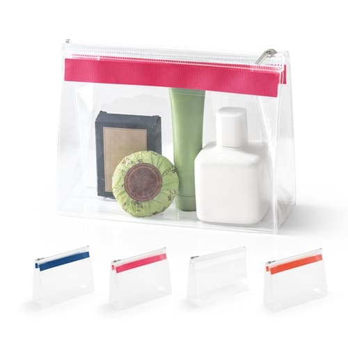 CHASTAIN. Transparent. Pochette EVA avec fermeture éclair
