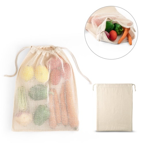 NAPOLI. Sac 100% coton (120g/m²) avec maille 100% coton sur le devant (100g/m²)