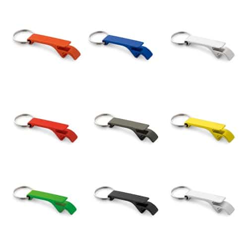 BAITT. Porte-clés en aluminium avec ouvre-capsules