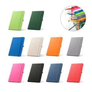 ANNE. Cahier A5 en polyester recyclé (100% rPET) avec pages lignées