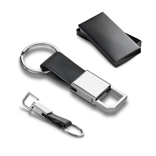 BOURCHIER. Porte-clés en métal et PU