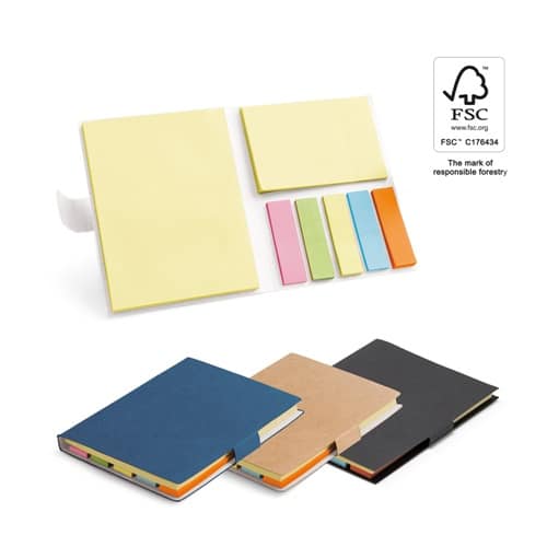 LEWIS. Bloc-notes de feuilles repositionnables avec 7 ensembles