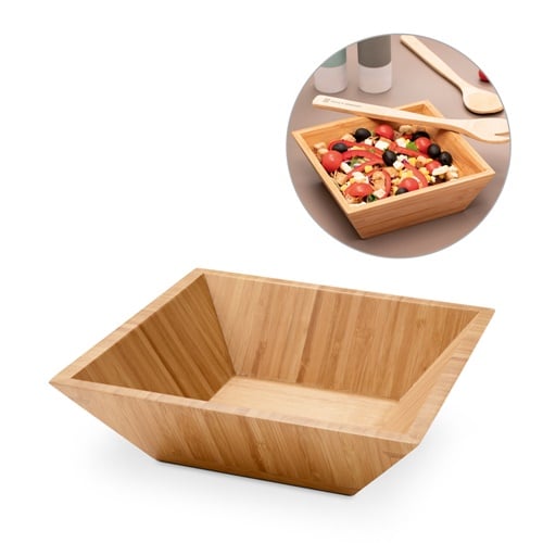 PEPPER. Saladier rectangulaire en bambou