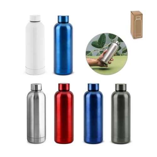 ODIN METTALIC. Bouteille en acier inoxydable recyclé à 90% 550 mL