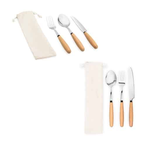 BOULUD. Set de 3 pièces en bois d&rsquo;acacia