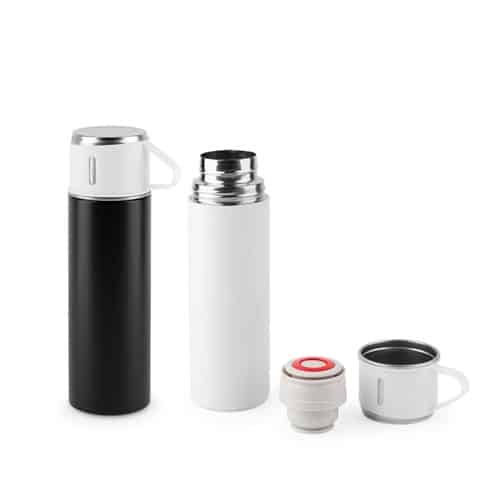 COMANECI. Bouteille en acier inoxydable à double paroi (90 % recyclé) avec finition mate 490 mL