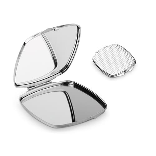 SHIMMER. Double miroir de sac à main en métal