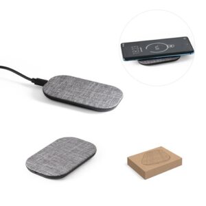 RENEWAL CHARGER. Chargeur sans fil rapide 10W en PET recyclé (100 % rPET)