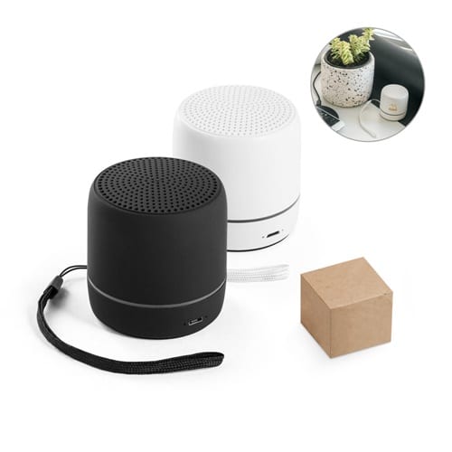 TURING. Haut-parleur portable 3W avec 4h d&rsquo;autonomie en ABS recyclé (100% rABS)
