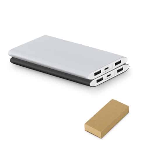 NOBEL. Power bank 7&rsquo;200 mAh en aluminium recyclé (100 % rAL)