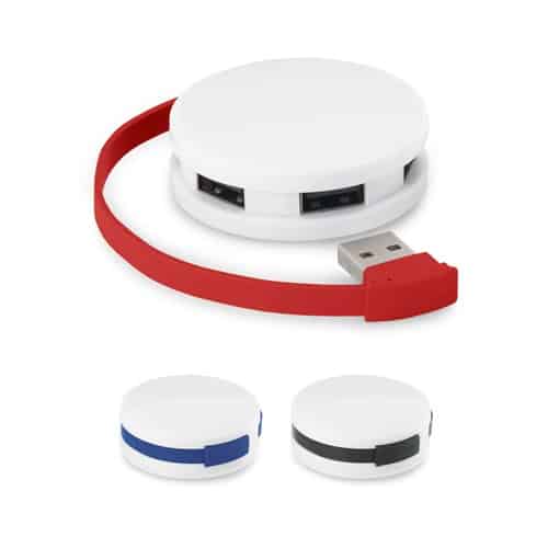GARDNER. HUB avec câble et 4 ports USB-A en ABS