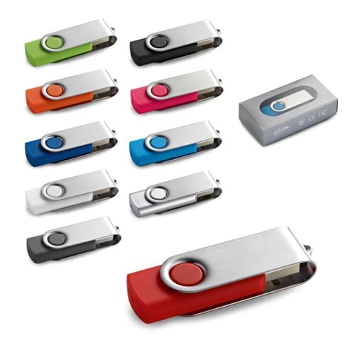 CLAUDIUS 8GB. Clé USB 8GB avec attache en métal