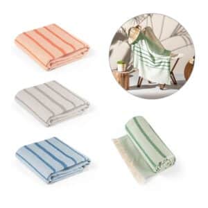 CAPLAN. Serviette multifonctionnelle (260 g/m²) composée de coton léger et résistant (90%) et de coton recyclé (10%)