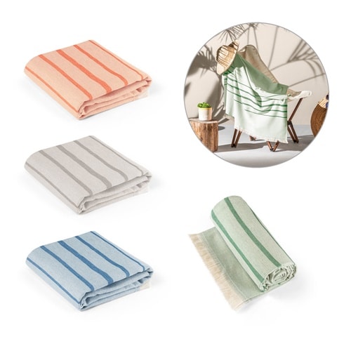 CAPLAN. Serviette multifonctionnelle (260 g/m²) composée de coton léger et résistant (90%) et de coton recyclé (10%)