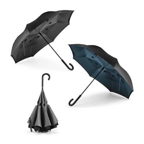 ANGELA. Parapluie réversible en pongee 190T