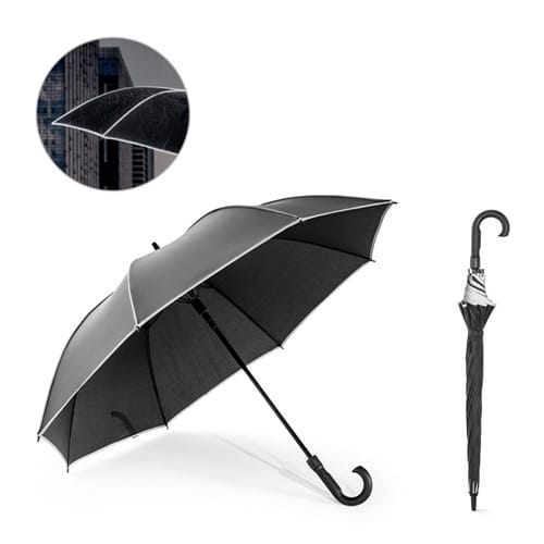 FINNLEY. Parapluie 27&Prime; en polyester recyclé (100% rPET) pongé 190T coupe-vent