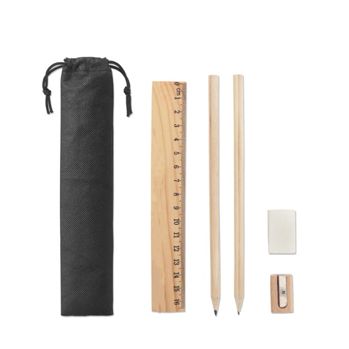 POCKETY. Coffret d&rsquo;écriture fourni dans un sac non tissé