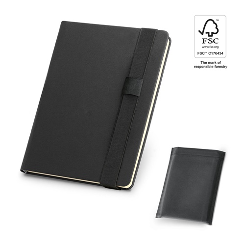 SHAKESPEARE. Bloc-notes A5 en PU avec pages non lignées de couleur ivoire
