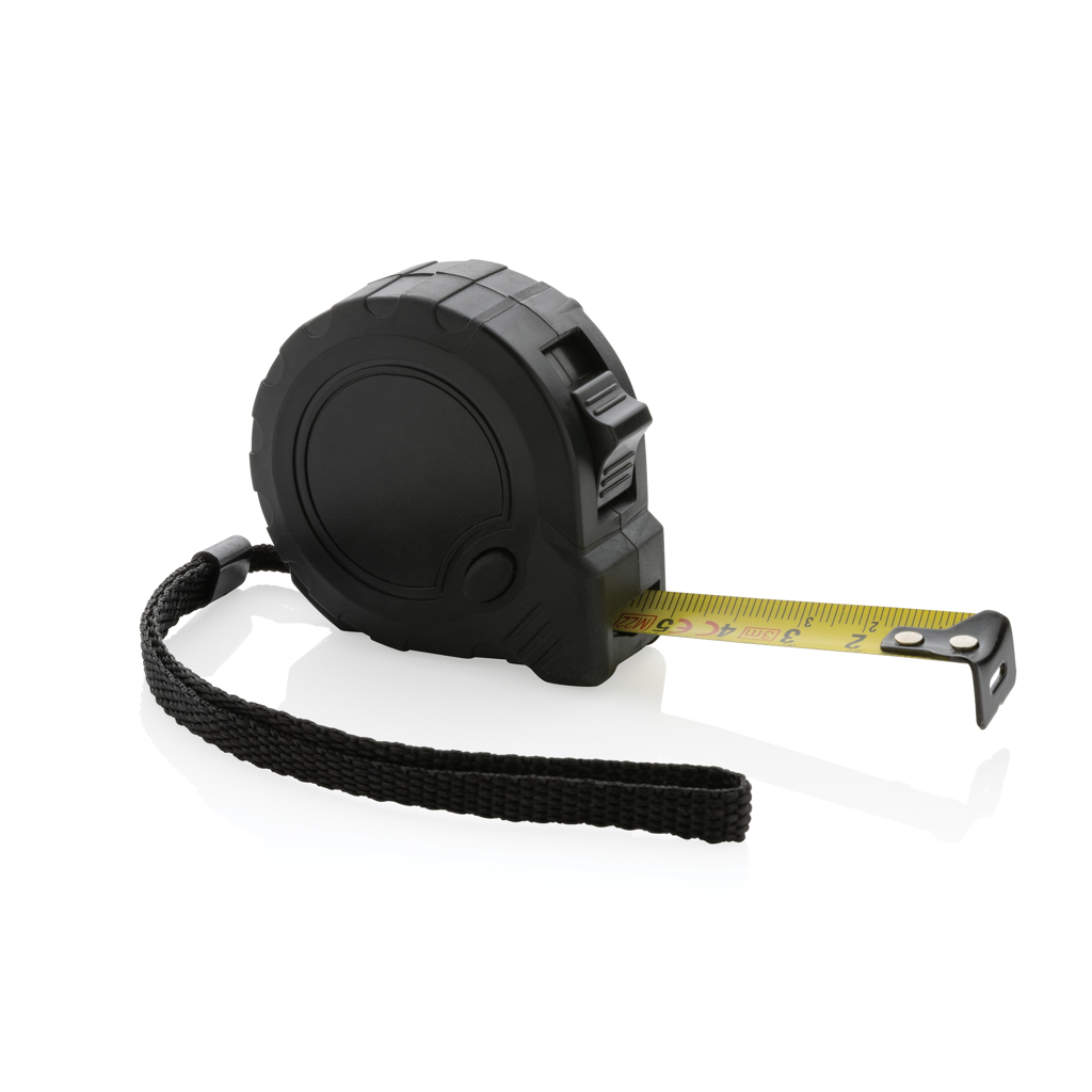 Mètre 3M/16 mm en plastique recyclé RCS avec bouton d&rsquo;arrêt