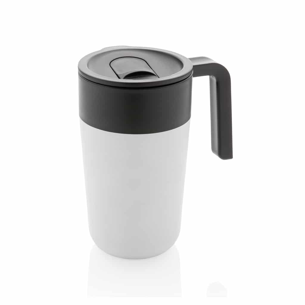 Tasse en acier inoxydable et PP recyclé GRS avec poignée